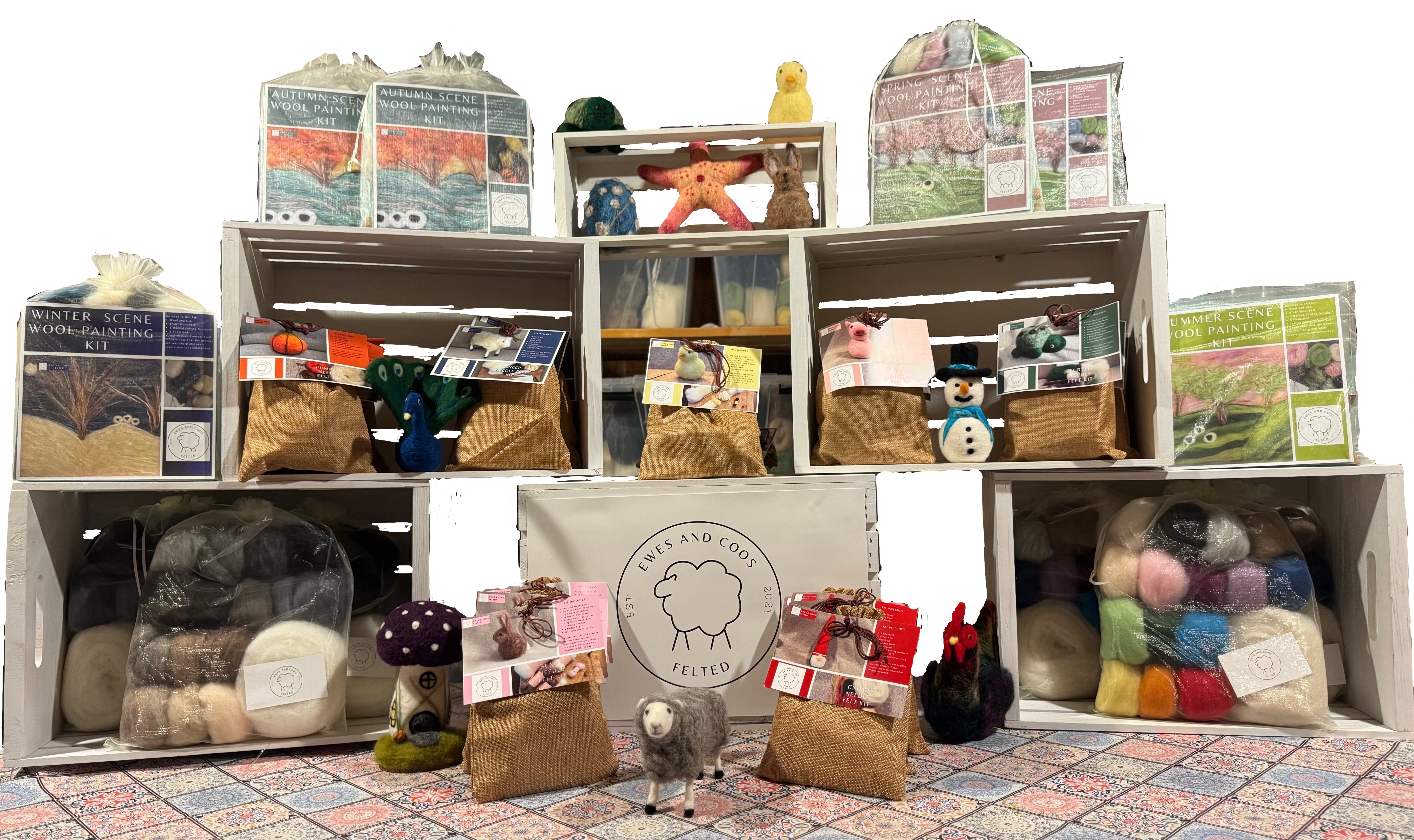 Ewes and Coos Felted - exhibit detail 0