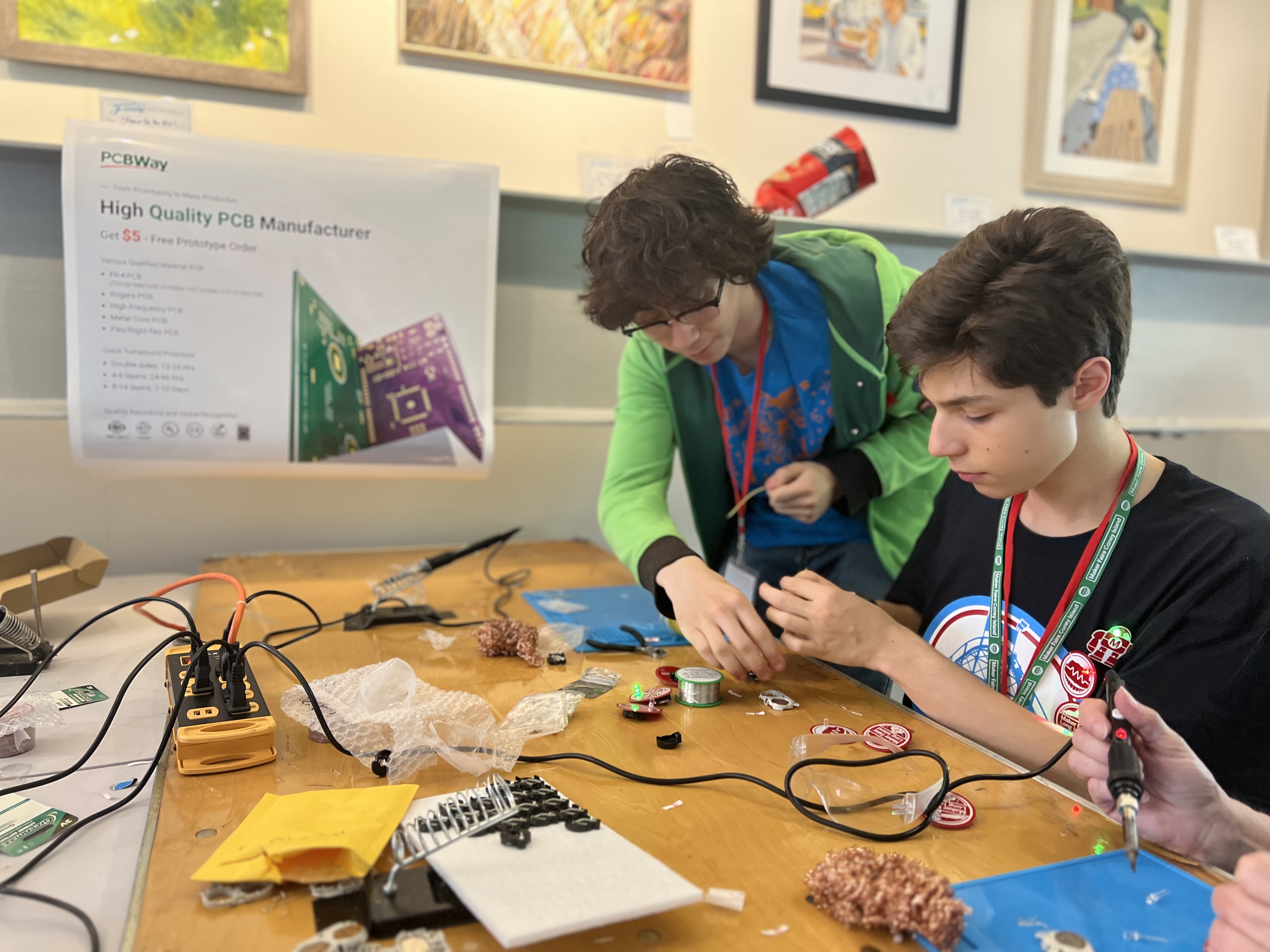 Learn to Solder with PCBWay, Long Island Explorium, & Elijah from MythBusters Jr.! - exhibit detail 0
